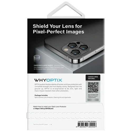 Kup Sticlă pentru obiectivul camerei UNIQ Optix Aluminium Camera Lens Protector Apple iPhone 14 Pro / 14 Pro Max negru de miez de noapte - UNIQ1122 - {ean13} - Sklep Home Screen