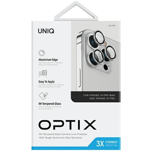 Kup Sklo na objektiv aparátu UNIQ Optix Aluminium Camera Lens Protector Apple iPhone 14 Pro / 14 Pro Max stříbrná barva - UNIQ1123 - {ean13} - Sklep Home Screen