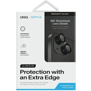 Kup Üveg az UNIQ Optix Alumínium Kamera Lencsevédőhöz Apple iPhone 15 / 15 Plus éjfekete színben - UNIQ1124 - {ean13} - Sklep Home Screen
