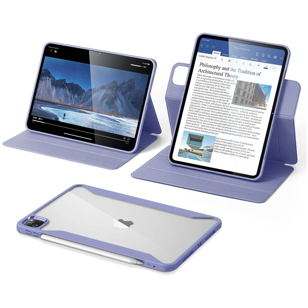 Etui ESR Rebound Hybrid Apple iPad Pro 12.9 2020/2021/2022 (4., 5. i 6. generacji) Lavender