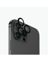 Sklo na objektiv fotoaparátu UNIQ Optix Aluminium Camera Lens Protector Apple iPhone 15 Pro Max midnight black