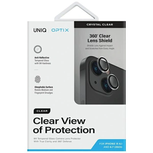 Kup Szkło na obiektyw aparatu UNIQ Optix Clear Camera Lens Protector Apple iPhone 15 / 15 Plus crystal clear - UNIQ1130 - {ean13} - Sklep Home Screen