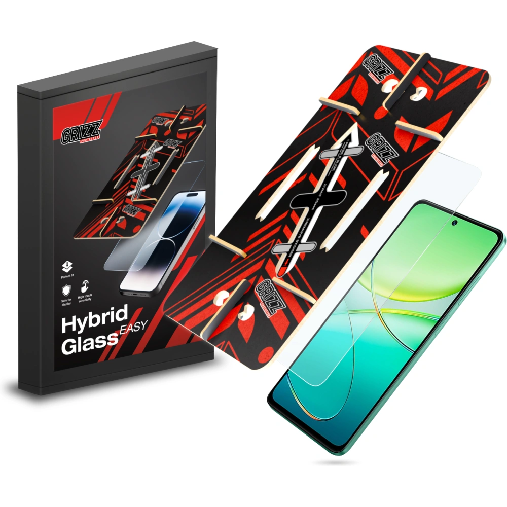 Szkło hybrydowe GrizzGlass HybridGlass Easy do Vivo T3