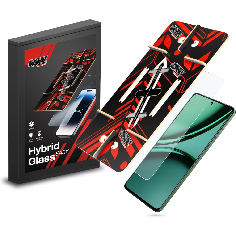 Szkło hybrydowe GrizzGlass HybridGlass Easy do Realme Narzo 70 Pro