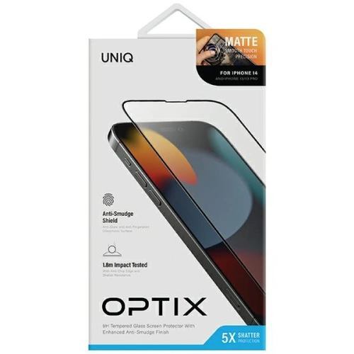 Kup Szkło hartowane matowe UNIQ Optix Matte Apple iPhone 14 - UNIQ1132 - {ean13} - Sklep Home Screen