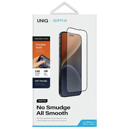 Kup Matt edzett üveg UNIQ Optix Matte Apple iPhone 15 Pro Max - UNIQ1134 - {ean13} - Sklep Home Screen