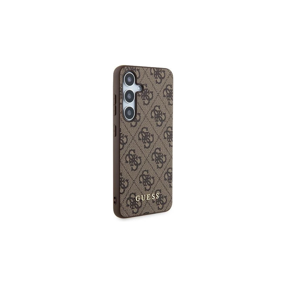 Etui Guess GUOHCSA35G4GFBR Samsung Galaxy A35 hardcase 4G Metal Gold Logo brązowy/brown