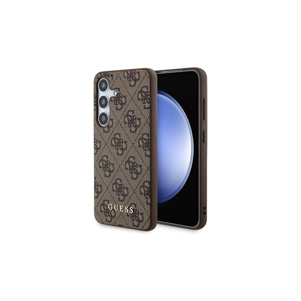 Etui Guess GUOHCSA55G4GFBR Samsung Galaxy A55 hardcase 4G Metal Gold Logo brązowy/brown