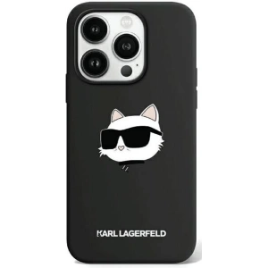 Kup Etui Karl Lagerfeld KLHMP15XSCHPPLK Apple iPhone 15 Pro Max hardcase Silicone Choupette Head MagSafe czarny/black - KLD1983 - {ean13} - Sklep Home Screen