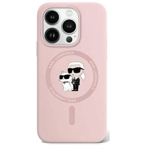 Kup Etui Karl Lagerfeld KLHMP15XSCMKCRHP Apple iPhone 15 Pro Max hardcase silikon Karl & Choupette Ring MagSafe růžový/pink - KLD1985 - {ean13} - Sklep Home Screen