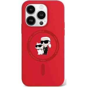 Kup Etui Karl Lagerfeld KLHMP15XSCMKCRHR Apple iPhone 15 Pro Max hardcase Silicone Karl & Choupette Ring MagSafe czerwony/red - KLD1986 - {ean13} - Sklep Home Screen
