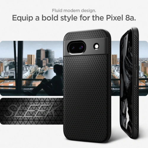Buy Spigen Liquid Air Google Pixel 8a Matte Black - SPN3397 - {ean13} - Home Screen Store Europe