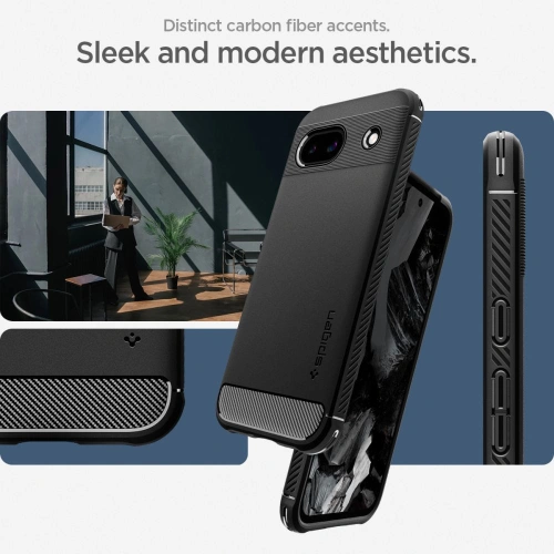 Buy Spigen Rugged Armor Google Pixel 8a Matte Black - SPN3399 - {ean13} - Home Screen Store Europe