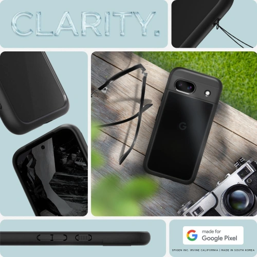Buy Spigen Ultra Hybrid Google Pixel 8a Matte Black - SPN3400 - {ean13} - Home Screen Store Europe