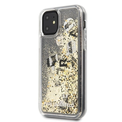Kup Karl Lagerfeld KLHCN61ROGO iPhone 11 černá-zlatá/black & gold hard case Glitter - KLD153BLKGLD - {ean13} - Sklep Home Screen