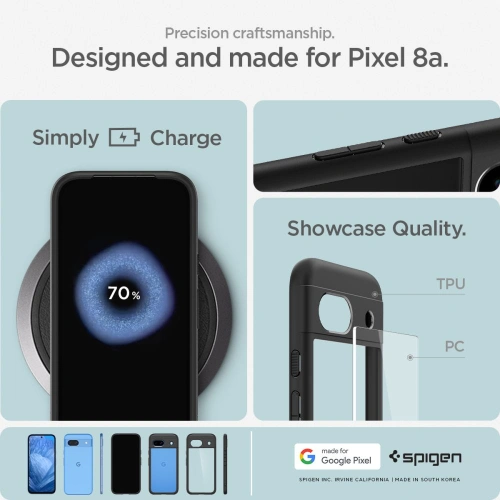 Kup Etui Spigen Ultra Hybrid Google Pixel 8a Matná černá - SPN3400 - {ean13} - Sklep Home Screen