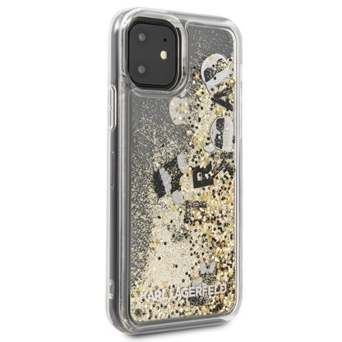 Kup Karl Lagerfeld KLHCN61ROGO iPhone 11 černá-zlatá/black & gold hard case Glitter - KLD153BLKGLD - {ean13} - Sklep Home Screen