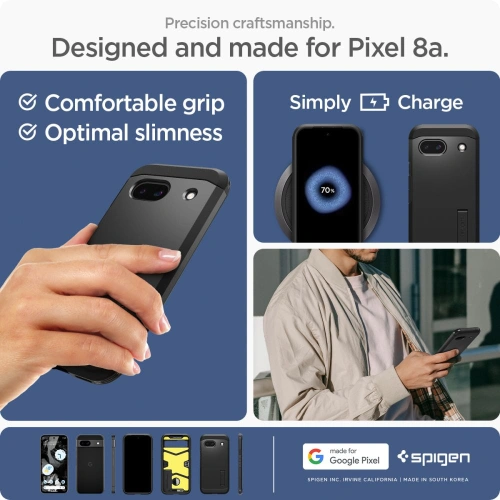 Buy Spigen Tough Armor Google Pixel 8a Black - SPN3402 - {ean13} - Home Screen Store Europe