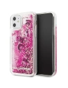 Karl Lagerfeld KLHCN61ROPI iPhone 11 rosegold hard case Glitter