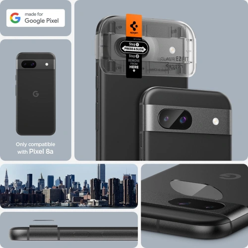 Buy Spigen Optik.tr ez Fit Camera Protector Google Pixel 8a Clear [2 PACK] - SPN3404 - {ean13} - Home Screen Store Europe