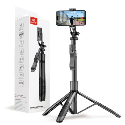 Kup Selfie stick Crong SelfieGo Ultra Bluetooth tripod (czarny) - CRG727 - {ean13} - Sklep Home Screen