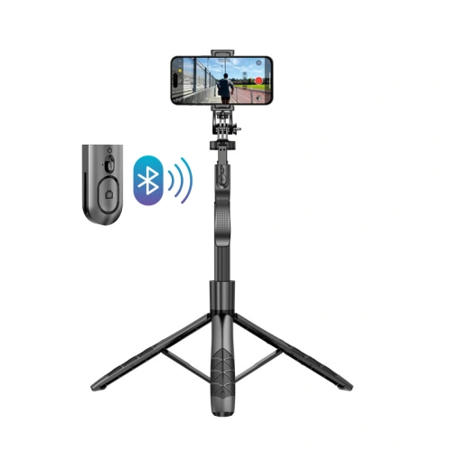 Kup Selfie stick Crong SelfieGo Ultra Bluetooth tripod (czarny) - CRG727 - {ean13} - Sklep Home Screen