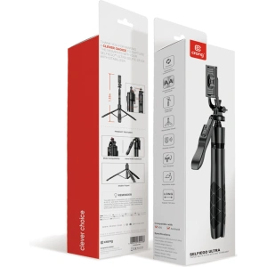 Kup Selfie stick Crong SelfieGo Ultra Bluetooth tripod (czarny) - CRG727 - {ean13} - Sklep Home Screen