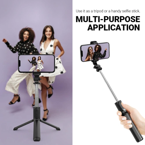 Kup Selfie tyč Crong SelfieGo Lite Bluetooth stativ (černý) - CRG728 - {ean13} - Sklep Home Screen