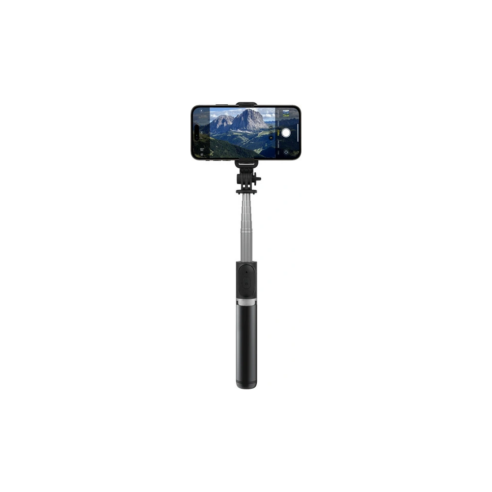 Selfie stick Crong SelfieGo Lite Bluetooth tripod (czarny)