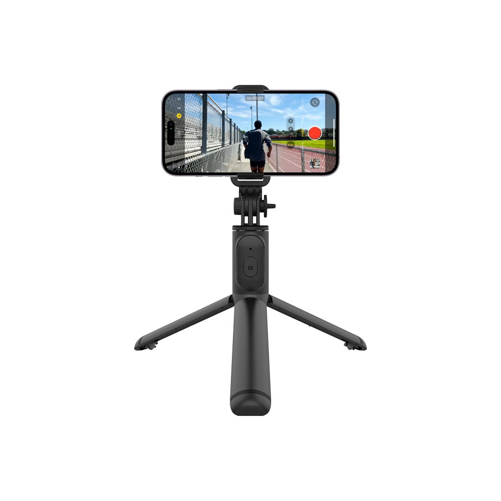 Selfie stick Crong SelfieGo Lite Bluetooth tripod (czarny)