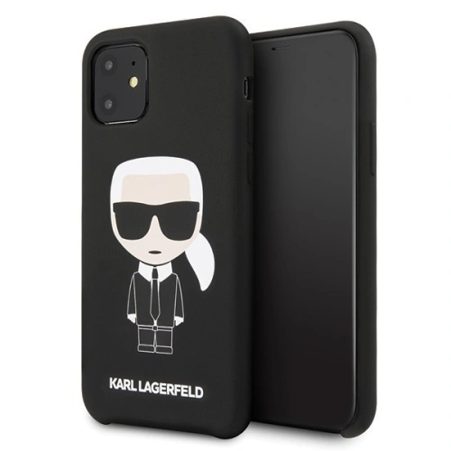 Kup Karl Lagerfeld KLHCN61SLFKBK iPhone 11 Hartschalenetui schwarz/schwarz Silikon Iconic - KLD155BLK - {ean13} - Sklep Home Screen