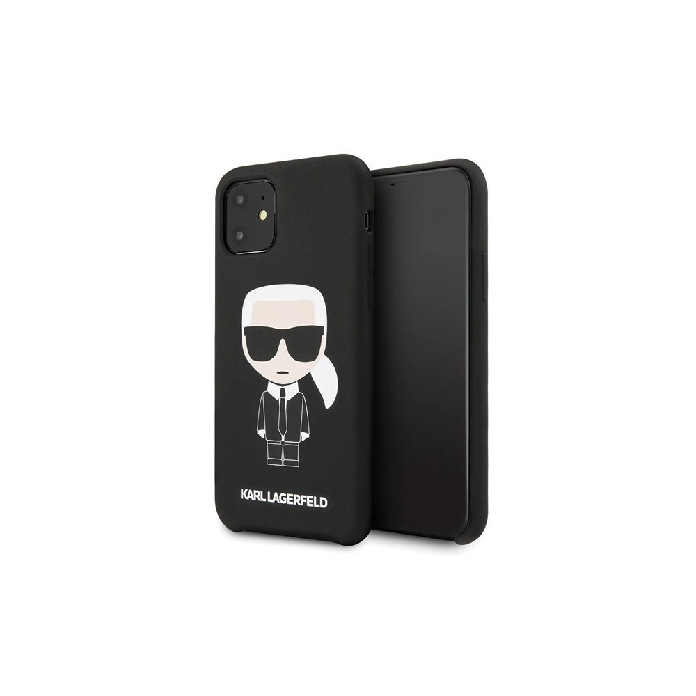 Karl Lagerfeld KLHCN61SLFKBK iPhone 11 hardcase czarny/black Silicone Iconic