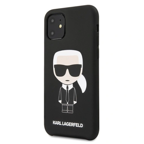 Kup Karl Lagerfeld KLHCN61SLFKBK iPhone 11 Hartschalenetui schwarz/schwarz Silikon Iconic - KLD155BLK - {ean13} - Sklep Home Screen