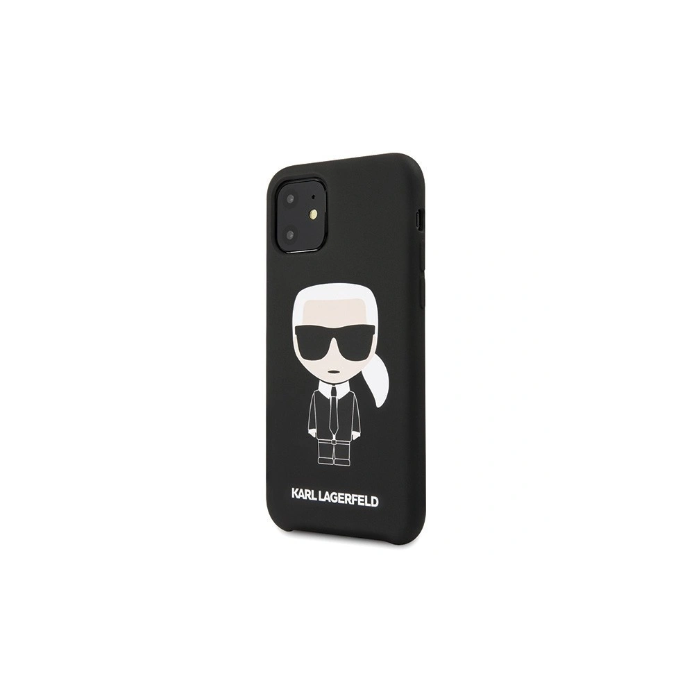 Karl Lagerfeld KLHCN61SLFKBK iPhone 11 hardcase czarny/black Silicone Iconic