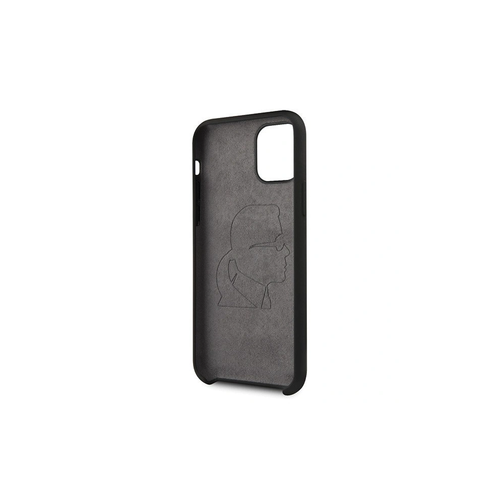 Karl Lagerfeld KLHCN61SLFKBK iPhone 11 hardcase czarny/black Silicone Iconic