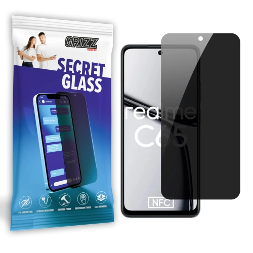 Szkło prywatyzujące GrizzGlass SecretGlass a Realme C65-hoz
