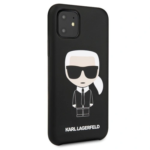 Kup Karl Lagerfeld KLHCN61SLFKBK iPhone 11 Hartschalenetui schwarz/schwarz Silikon Iconic - KLD155BLK - {ean13} - Sklep Home Screen