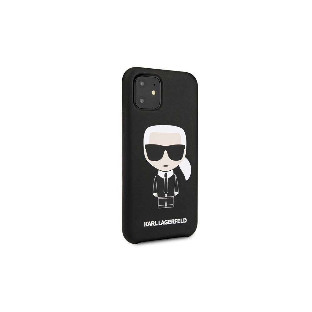 Karl Lagerfeld KLHCN61SLFKBK iPhone 11 hardcase czarny/black Silicone Iconic