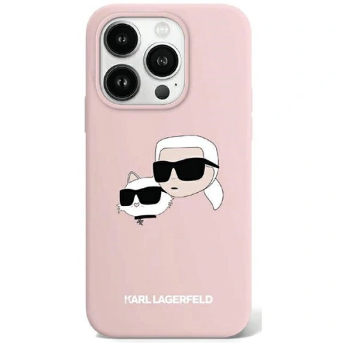 Kup Case Karl Lagerfeld KLHMP15XSKCHPPLP Apple iPhone 15 Pro Max Hardcase Silikon Karl & Choupette MagSafe rosa/pink - KLD1988 - {ean13} - Sklep Home Screen