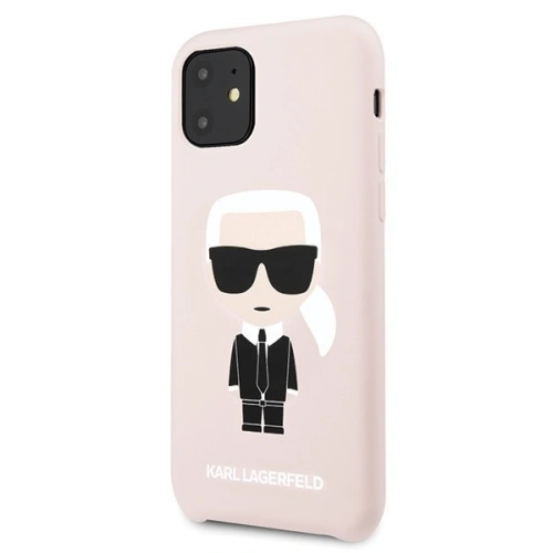 Kup Karl Lagerfeld KLHCN61SLFKPI iPhone 11 Hartschalenetui hellrosa/hellrosa Silikon Iconic - KLD156PNK - {ean13} - Sklep Home Screen
