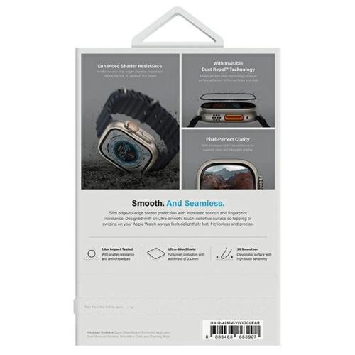 Kup Gehärtetes Glas UNIQ Optix Vivid Apple Watch Ultra 49mm klar - UNIQ1142 - {ean13} - Sklep Home Screen