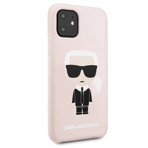 Kup Karl Lagerfeld KLHCN61SLFKPI iPhone 11 hardcase světle růžový/light pink Silicone Iconic - KLD156PNK - {ean13} - Sklep Home Screen