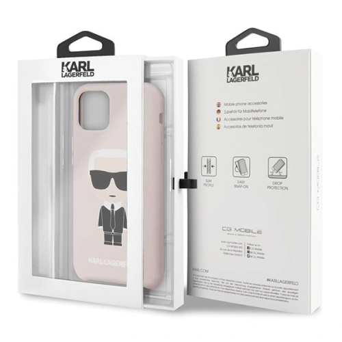 Kup Karl Lagerfeld KLHCN61SLFKPI iPhone 11 hardcase světle růžový/light pink Silicone Iconic - KLD156PNK - {ean13} - Sklep Home Screen