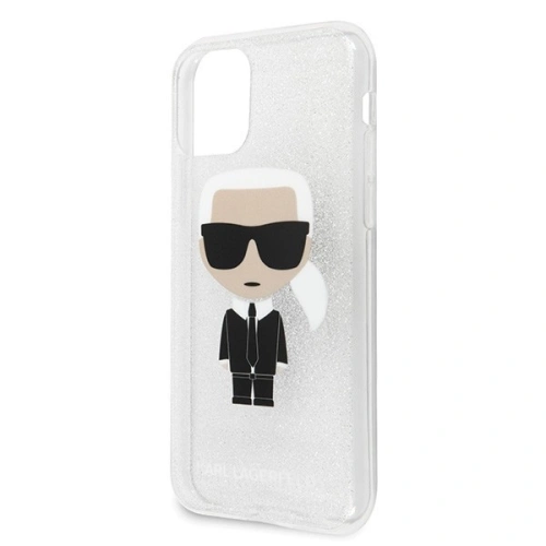 Kup Karl Lagerfeld KLHCN61TPUTRIKSL iPhone 11 srebrny/silver Glitter Ikonik Karl - KLD157SLV - {ean13} - Sklep Home Screen