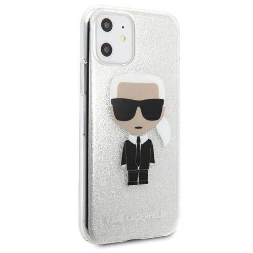 Kup Karl Lagerfeld KLHCN61TPUTRIKSL iPhone 11 srebrny/silver Glitter Ikonik Karl - KLD157SLV - {ean13} - Sklep Home Screen