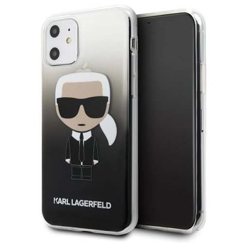 Kup Karl Lagerfeld KLHCN61TRDFKBK iPhone 11 schwarz/schwarz Gradient Ikonik Karl - KLD158BLK - {ean13} - Sklep Home Screen