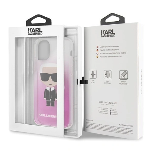 Kup Karl Lagerfeld KLHCN61TRDFKPI iPhone 11 różowy/pink Gradient Ikonik Karl - KLD159PNK - {ean13} - Sklep Home Screen
