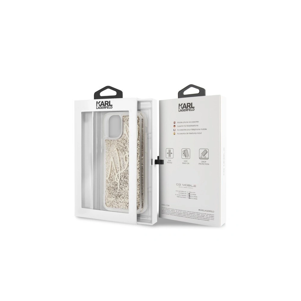 Karl Lagerfeld KLHCN61TRKSGO iPhone 11 złoty/gold Glitter Signature