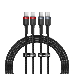 Buy Baseus Cafule cable USB-C / USB-C 100W 2m [2 PACK] - BSU4886 - {ean13} - Home Screen Store Europe