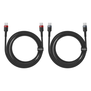 Buy Baseus Cafule cable USB-C / USB-C 100W 2m [2 PACK] - BSU4886 - {ean13} - Home Screen Store Europe